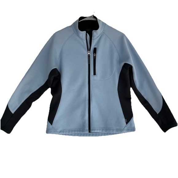 REI Jackets & Blazers - REI Softshell Jacket Women's‎ L Blue Black Full Zip Fleece Lined Pullover
